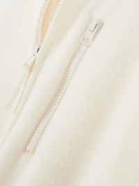 Men's Ivory Zip-Up Fleece