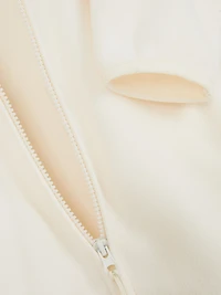 Men's Ivory Zip-Up Fleece