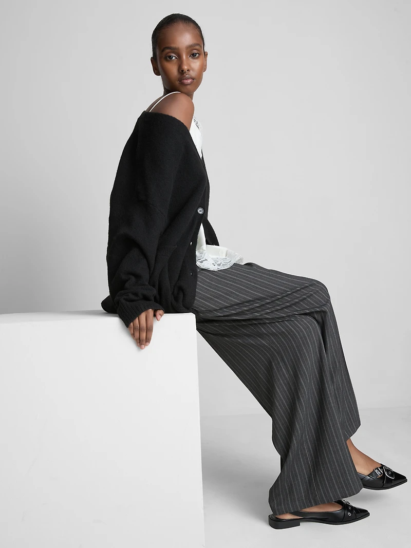 Striped Longline Cardigan