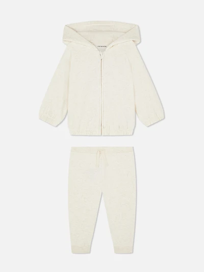 0-36mths | Zip-Up Hoodie and Joggers Set