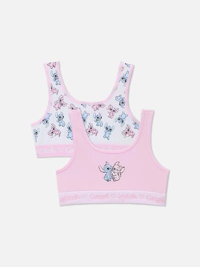2pk Disney’s Stitch and Angel Seamless Crop Tops