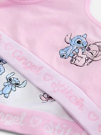 2pk Disney’s Stitch and Angel Seamless Crop Tops