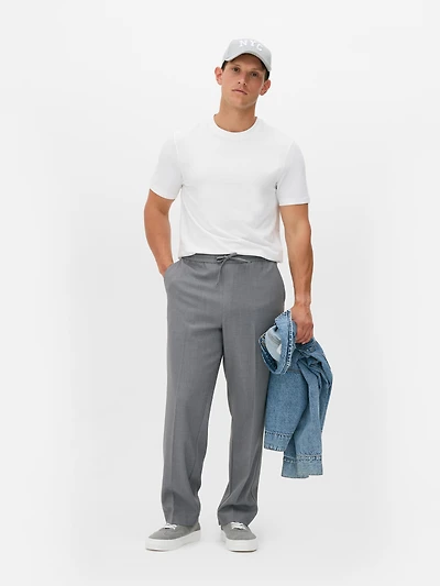 Men's White Slim Fit T-Shirt