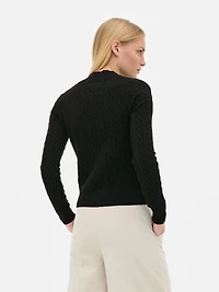 Turtle Neck Cable Sweater