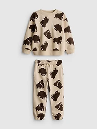 1.5-8yrs | Printed Sweatshirt and Sweatpants Set