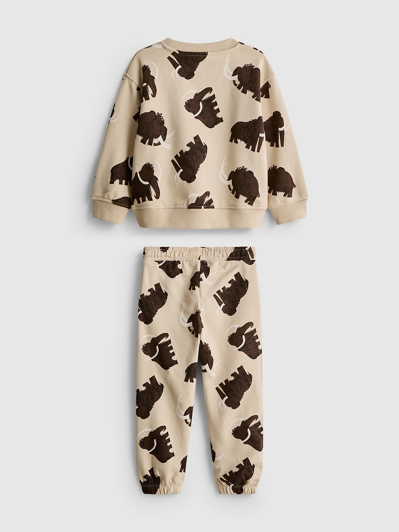 1.5-8yrs | Printed Sweatshirt and Sweatpants Set