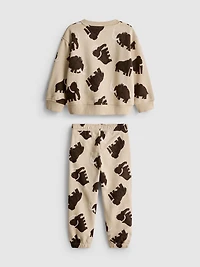 1.5-8yrs | Printed Sweatshirt and Sweatpants Set