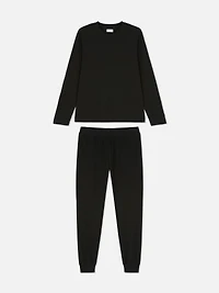 Waffle Texture Long Pajamas