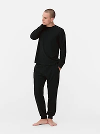 Waffle Texture Long Pajamas