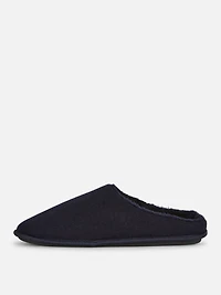 Men's Navy Corduroy Mule Slippers