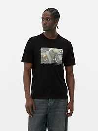 Taxi Graphic Short-Sleeved T-Shirt