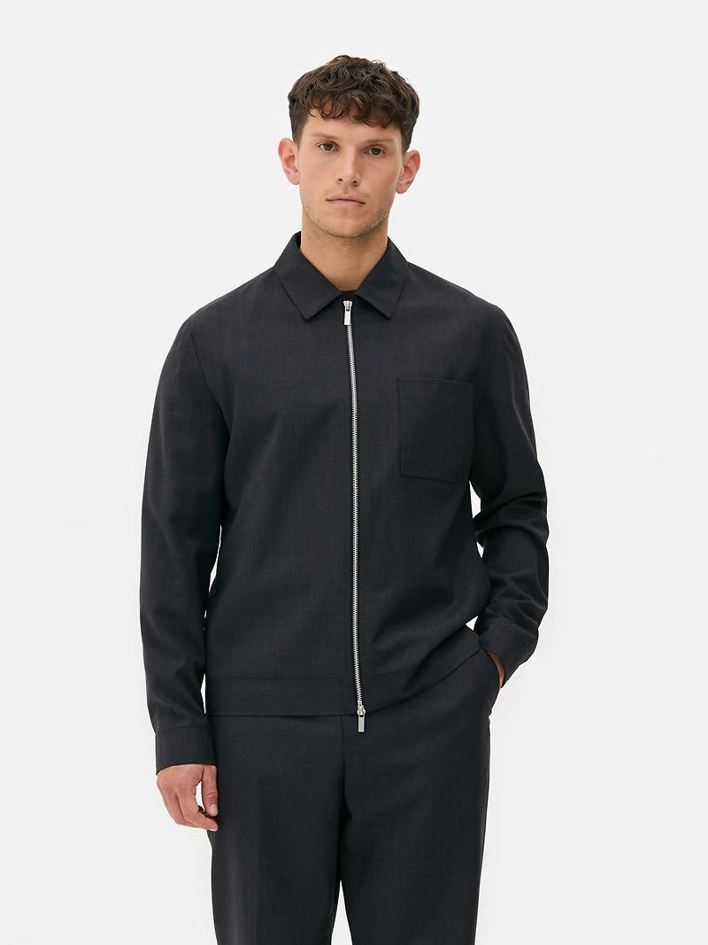 Kem Zip-Up Polished Jacket