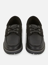 Faux Leather Chunky Boat Shoe