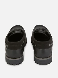 Faux Leather Chunky Boat Shoe