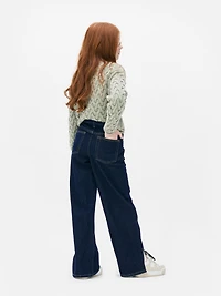 Girls Indigo 7-15yrs | Wide Leg Jeans