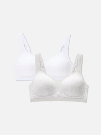 2pk Love To Lounge Cotton Bralette