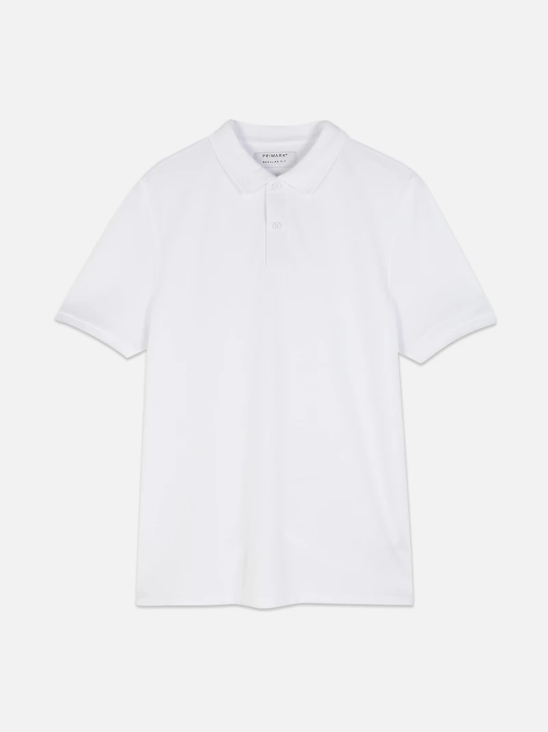 Men's White Essential Polo Shirt