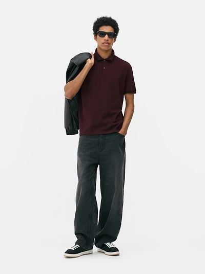 Men's Wine Essential Polo Shirt