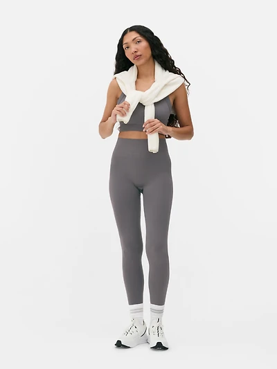 Women's Dark Gray High Waisted Seamless Leggings