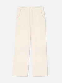 Wide Leg Pointelle Pajama Pants