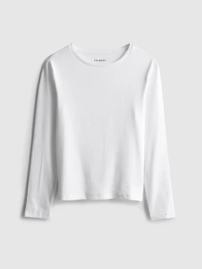 7-15yrs | Ribbed Long-Sleeve T-Shirt
