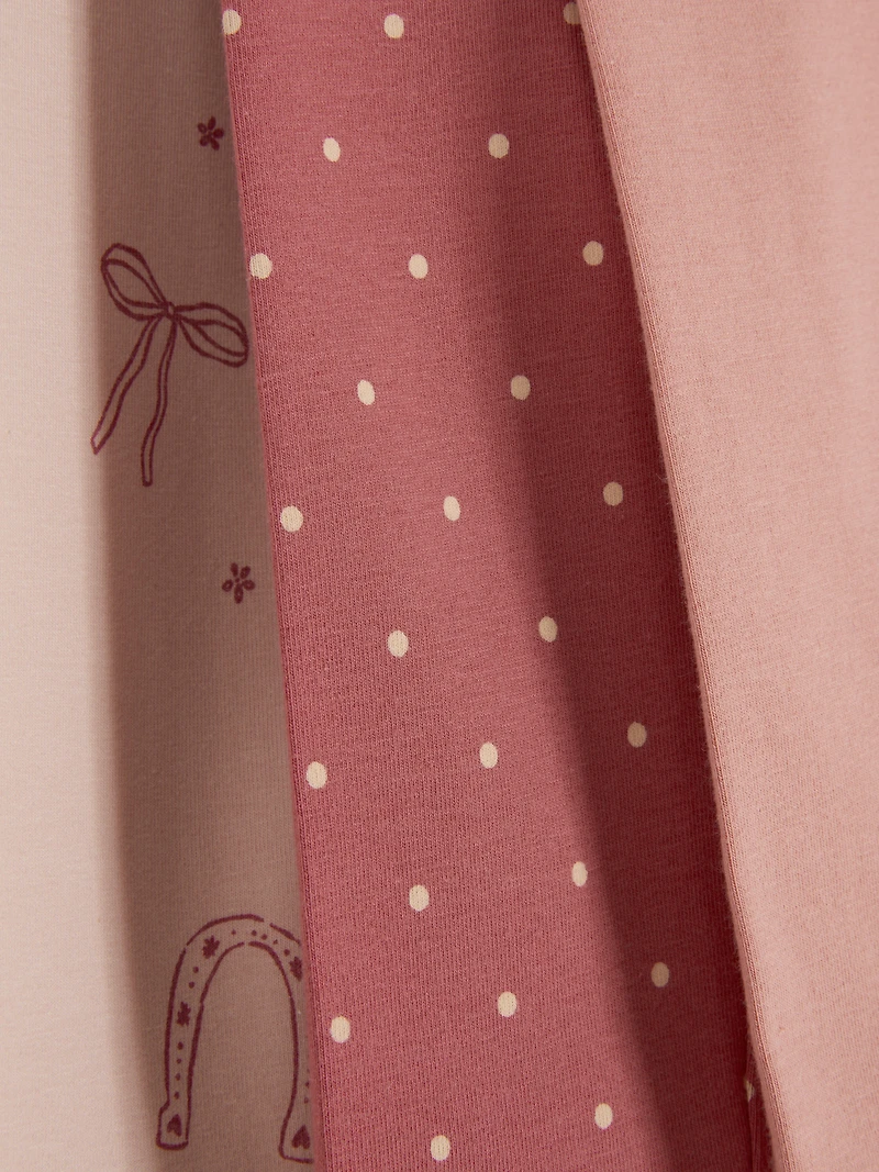 Baby Girls Pink 0-36mths | 3pk Leggings