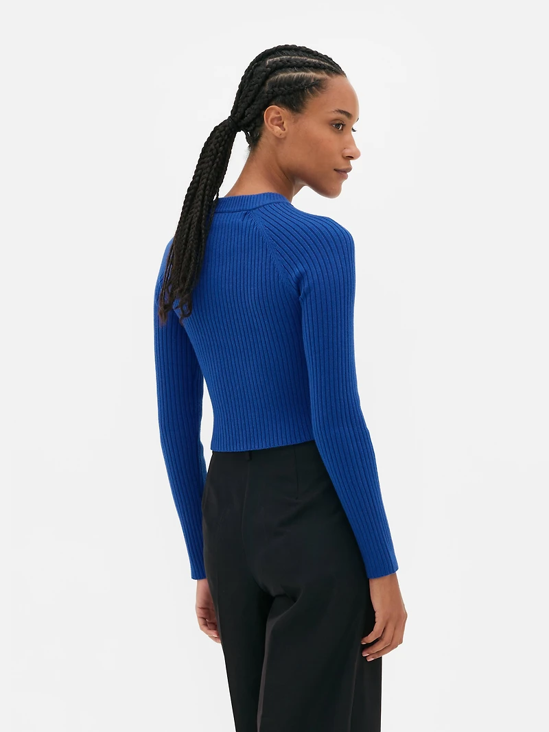 Curved Hem Sweater