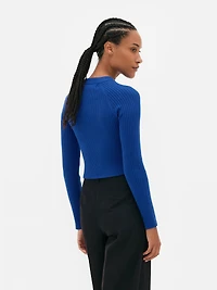 Curved Hem Sweater