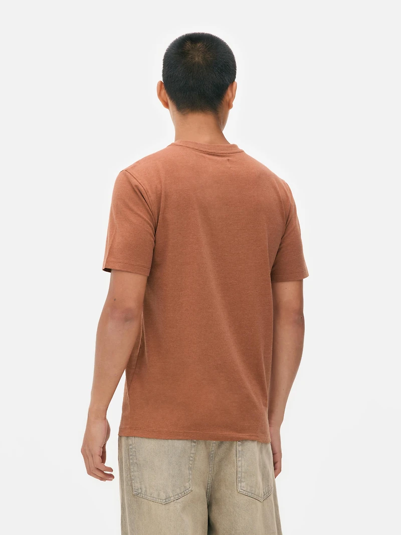 Men's Burnt Orange Slim Fit T-Shirt