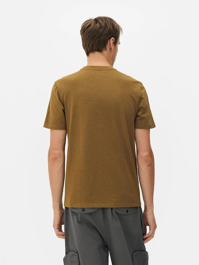 Men's Olive Slim Fit T-Shirt