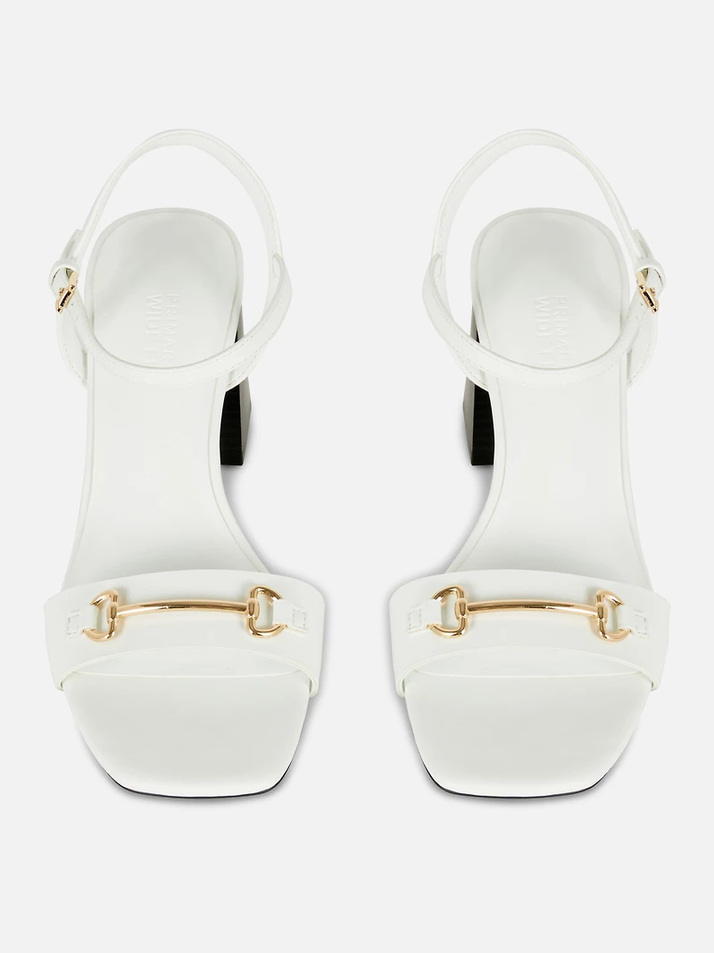 Snaffle Block Sandals