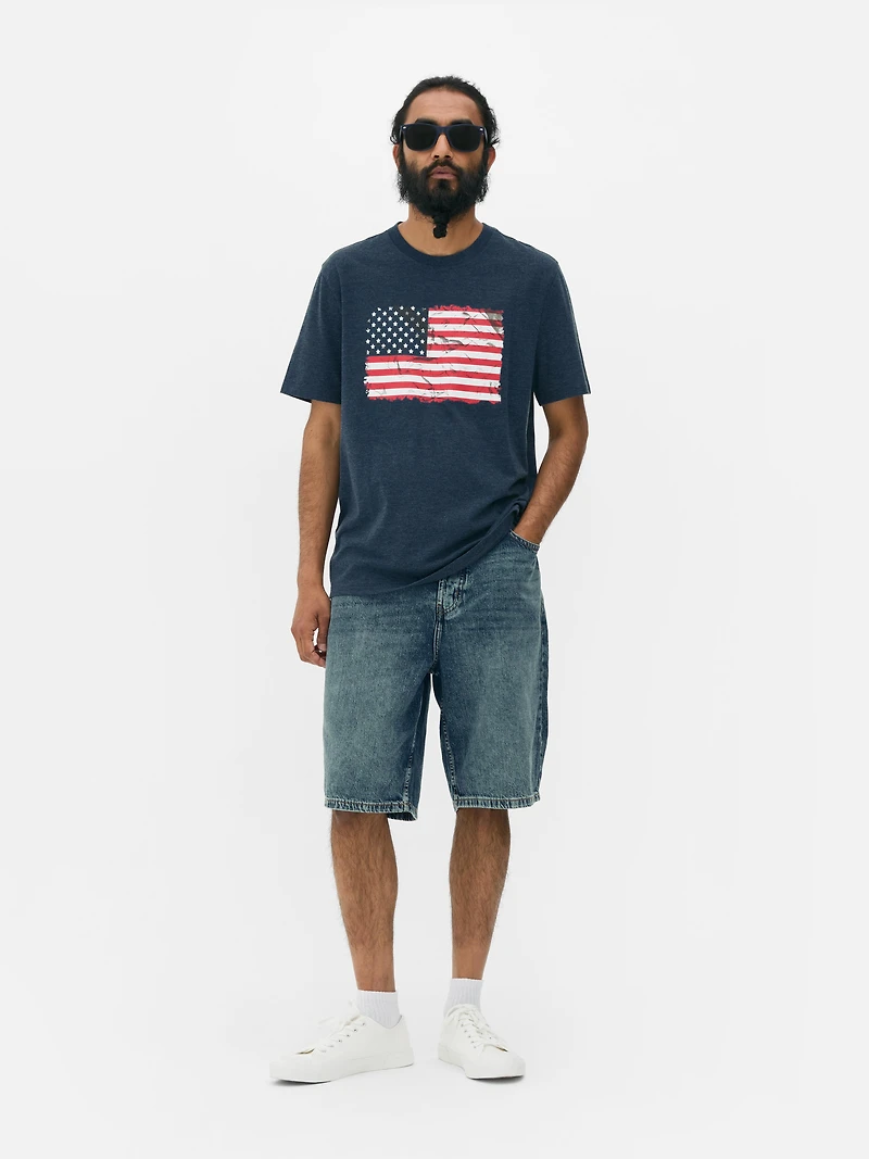 American Flag Short Sleeve T-Shirt