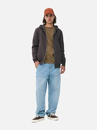 Men's Charcoal Zip Hoodie