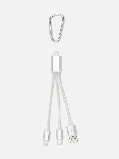 Silver 2-IN-1 Charging Cable