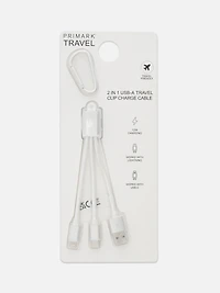 Silver 2-IN-1 Charging Cable