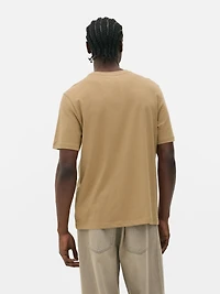 Men's Mustard Regular Fit T-Shirt