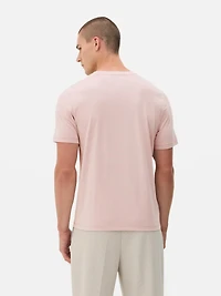 Men's Pink Regular Fit T-Shirt