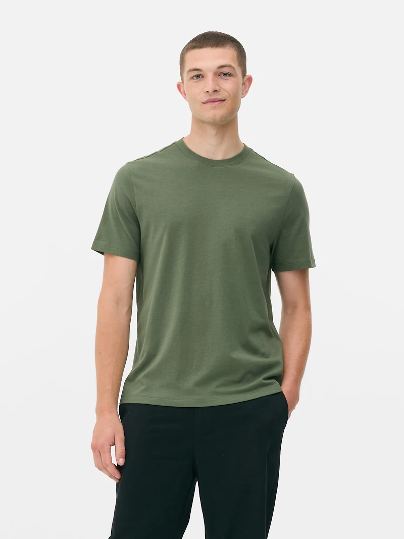 Men's Green Regular Fit T-Shirt