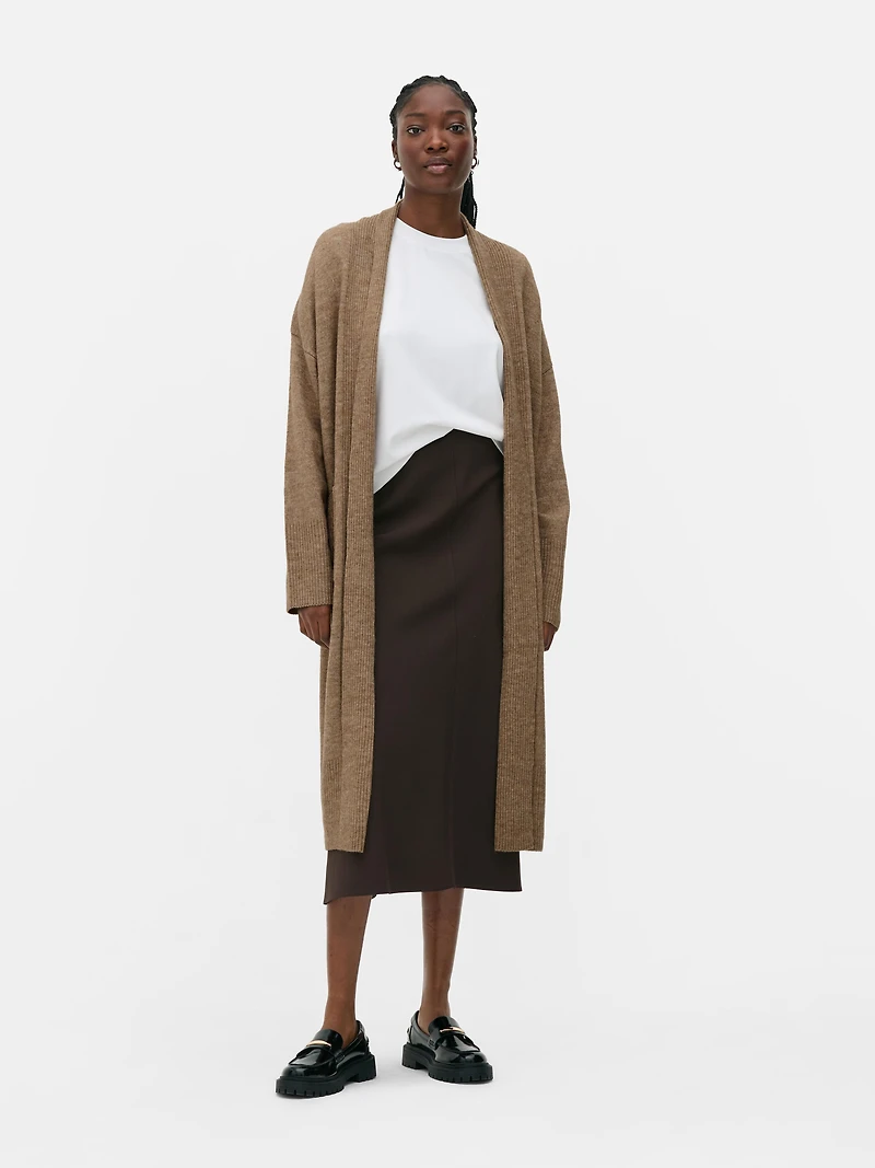 Longline Drape Cardigan