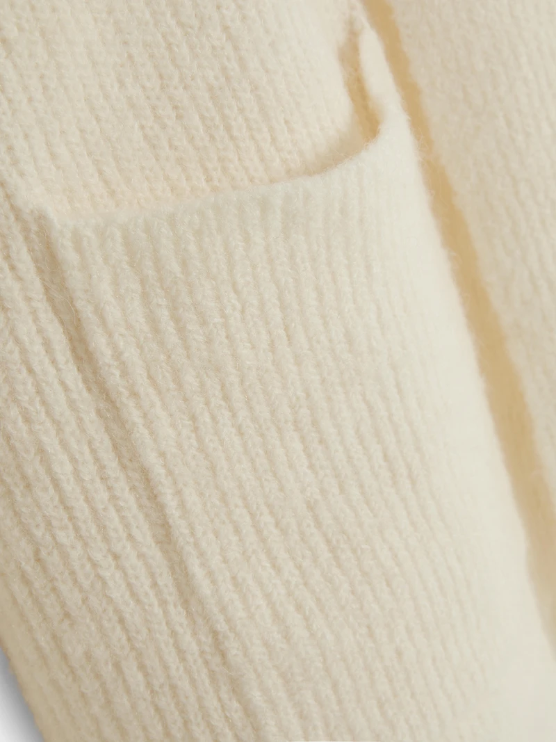 Brushed Open Shawl Cardigan