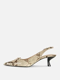 Pointed Slingback Heels
