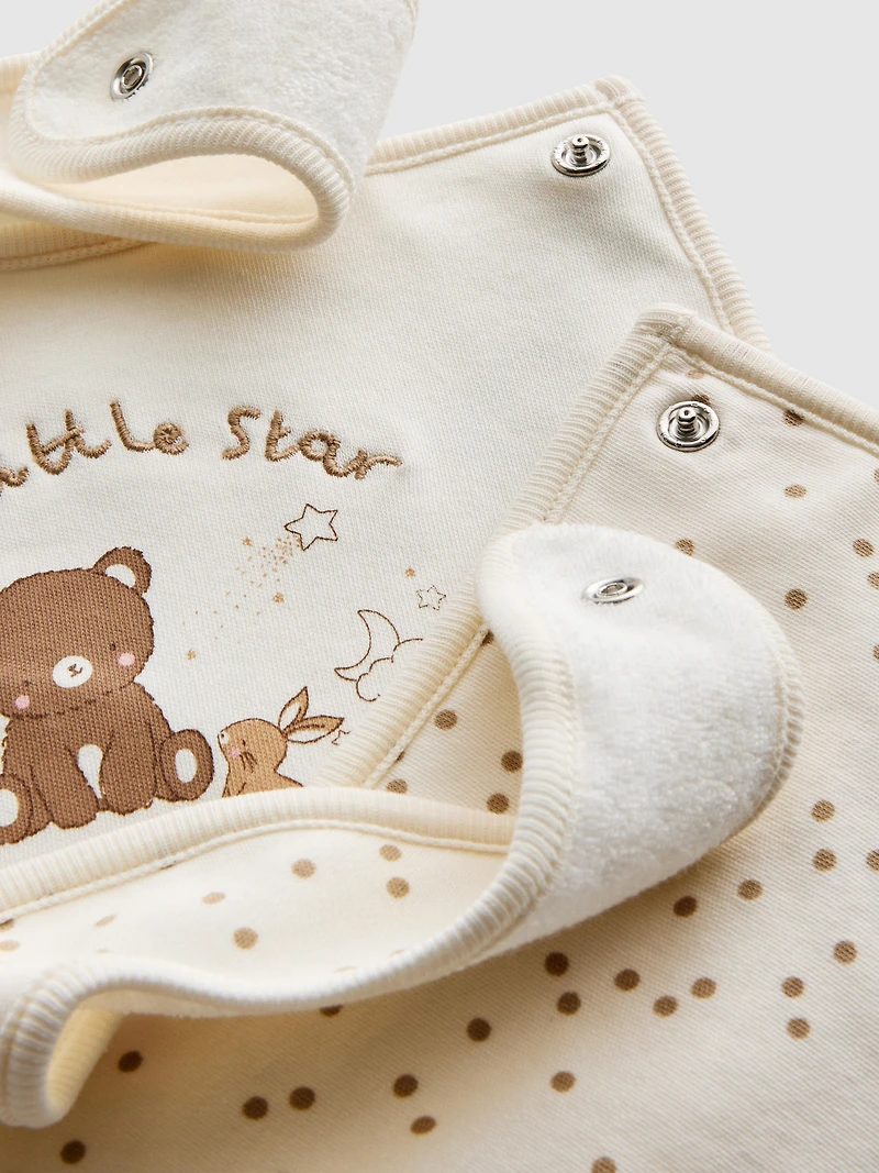 2pk Born in 2026 Wrap Bibs