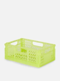 Lime Mini Collapsable Storage Basket