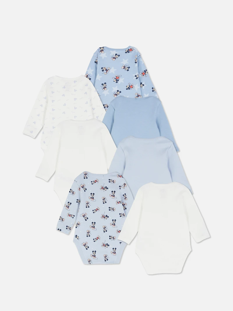 0-36mths | 7pk Disney’s Mickey Mouse Long Sleeve Bodysuits