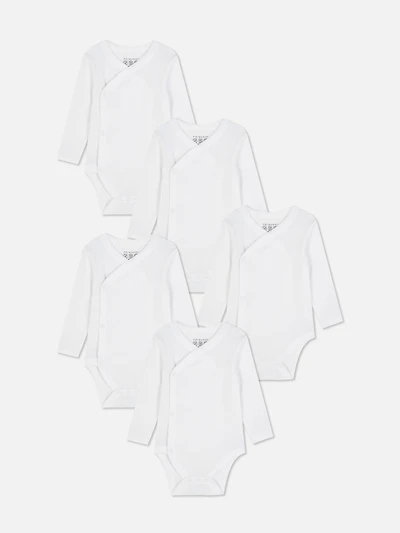 0-24mths | 5pk Long-Sleeve Wrap Onesies