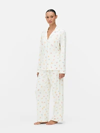 Cozy Printed Boyfriend Pajamas