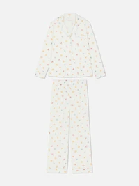 Cozy Printed Boyfriend Pajamas