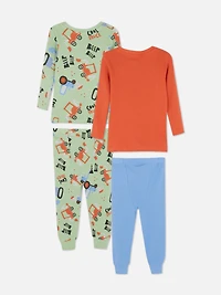 0-36mths | 2pk Patterned Long Pajamas