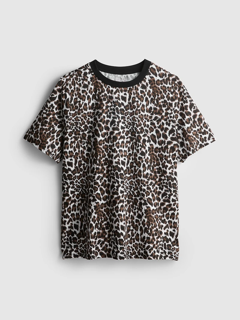 Cotton Allover Print Tee