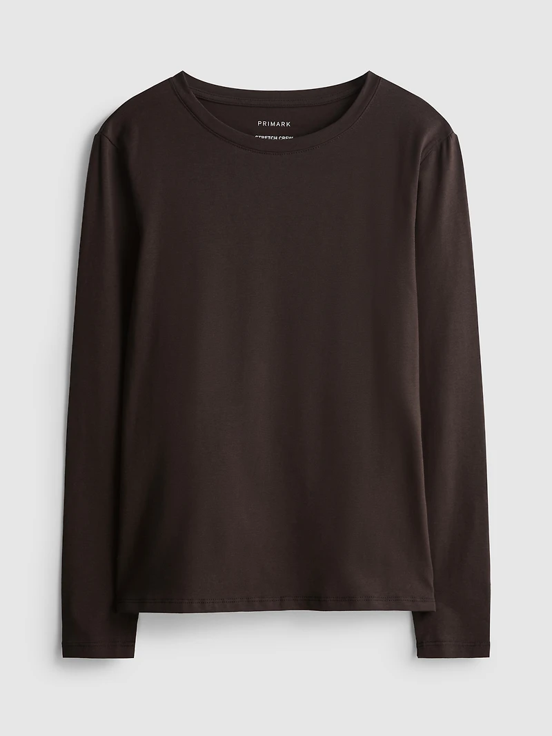 Stretch Crew Neck Top